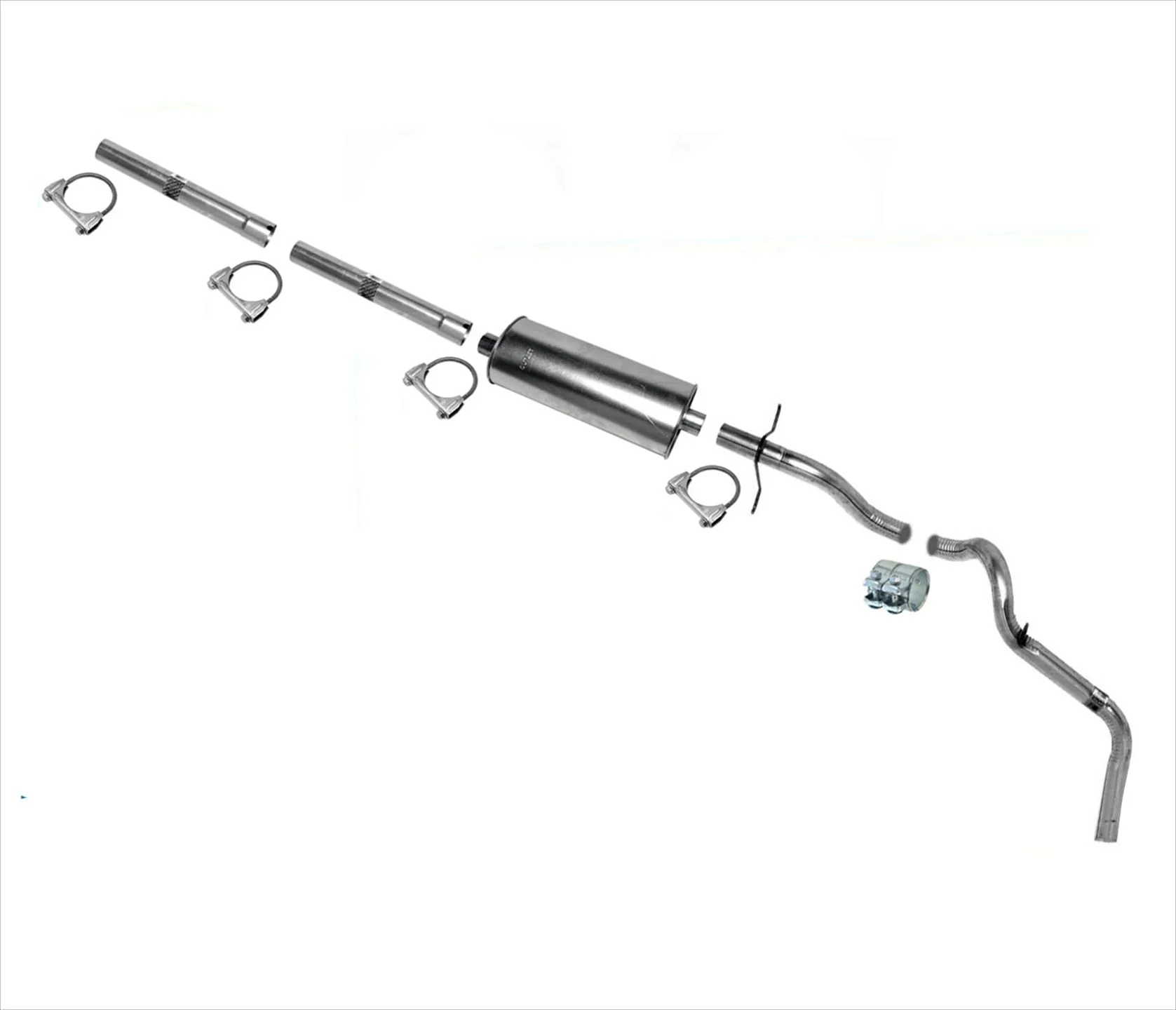 Muffler Tail Pipe for 1998-2001 Ford F150 4.2L 4.6L 5.4L 120" & 139" Wheelbase