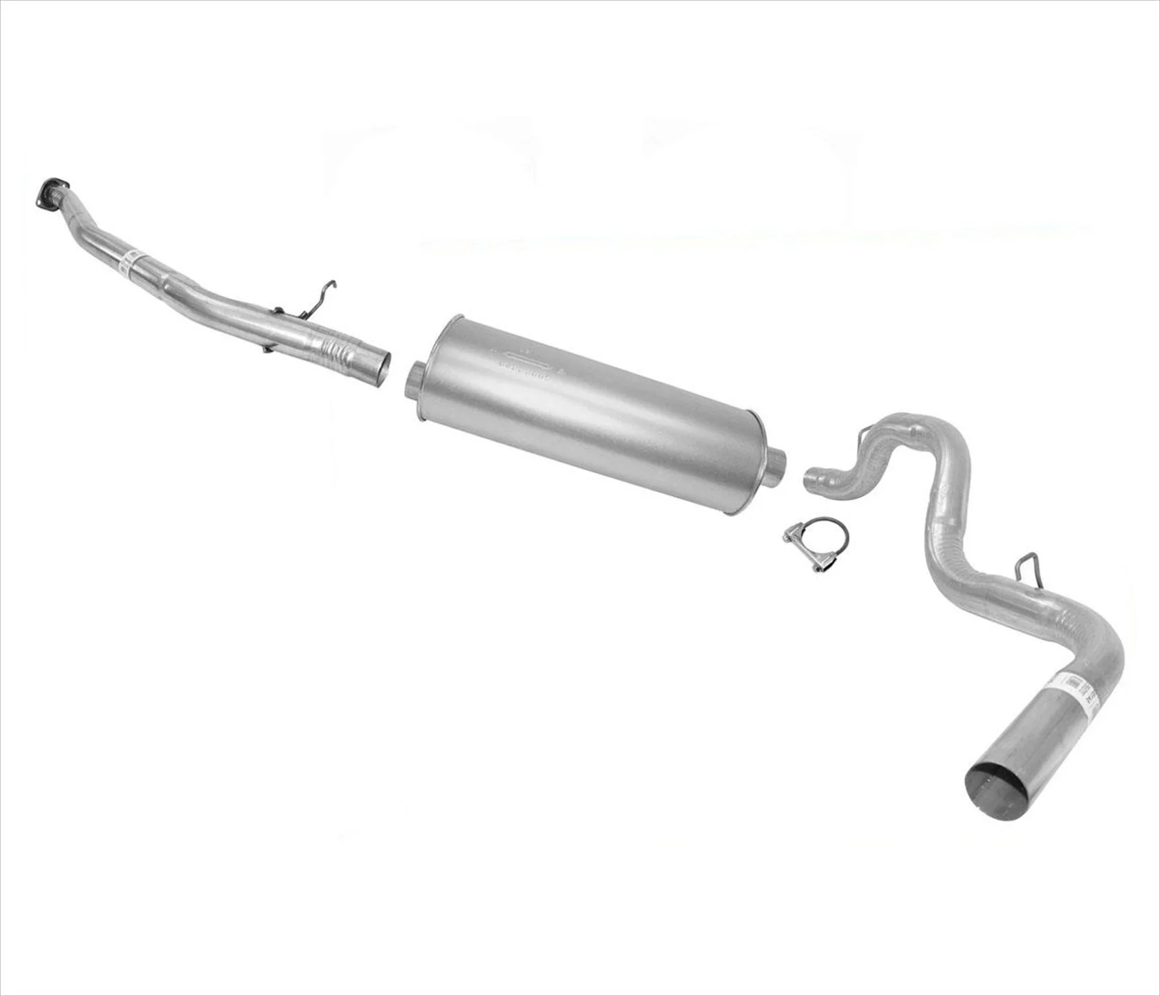 Muffler Tail Pipe Exhaust For 1999-2006 Chevrolet Silverado 5.3 143.5" Wheelbase