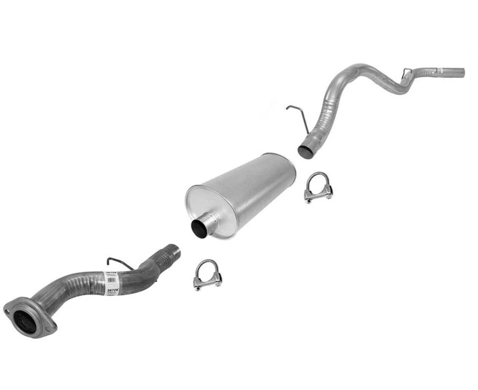 Muffler Exhaust System For Chevrolet Silverado 1500 1999 2006 w/ 119" Wheelbase