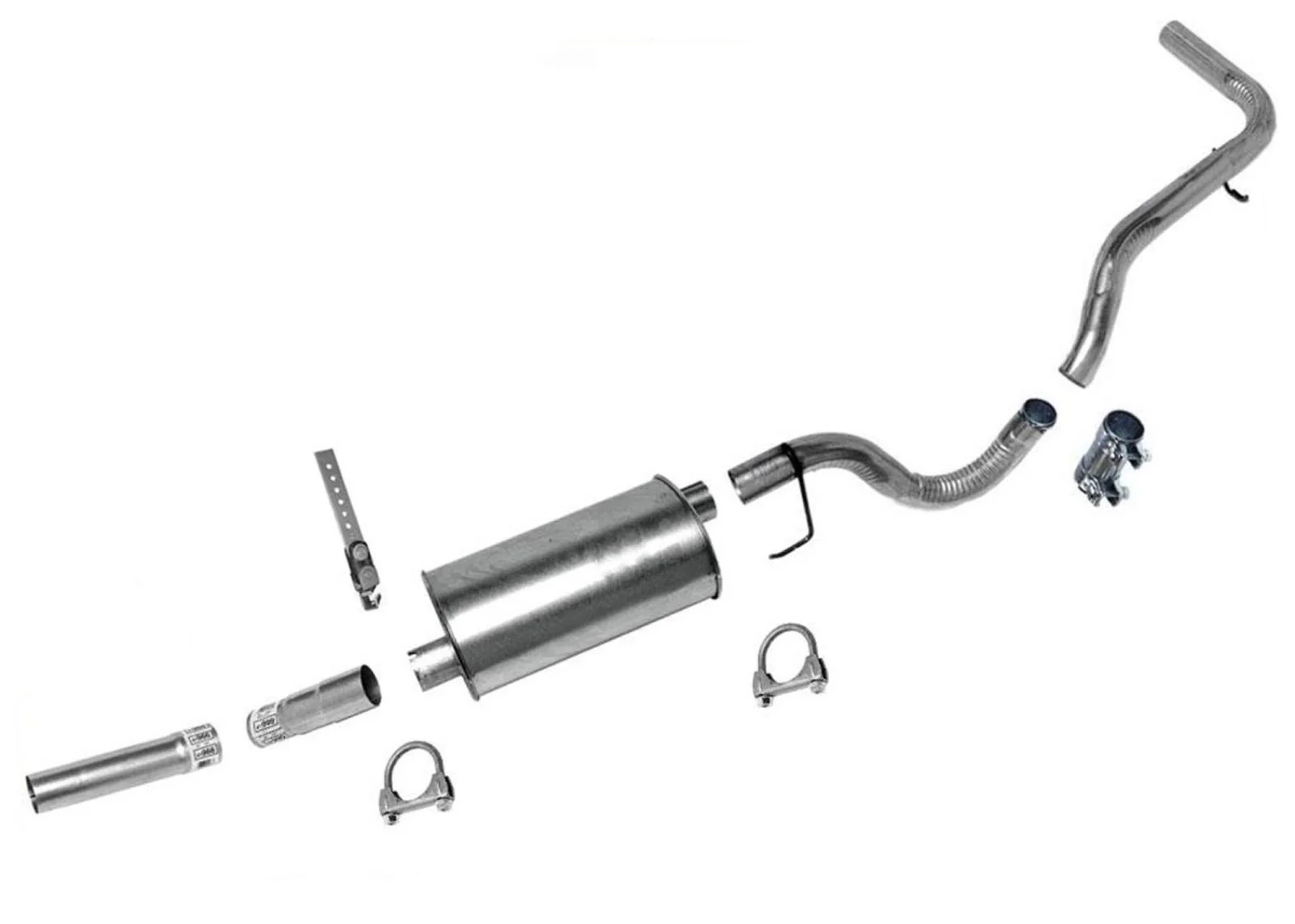 Muffler Pipe Exhaust System Fits Dodge Dakota Pickup 112 & 124" Wheel Base 92-96