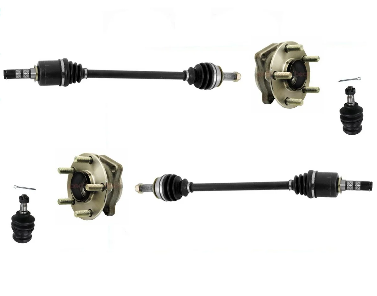 CV Axle Shafts Hub Bearings Ball Joints 6pc fits for 05-09 Subaru Outback