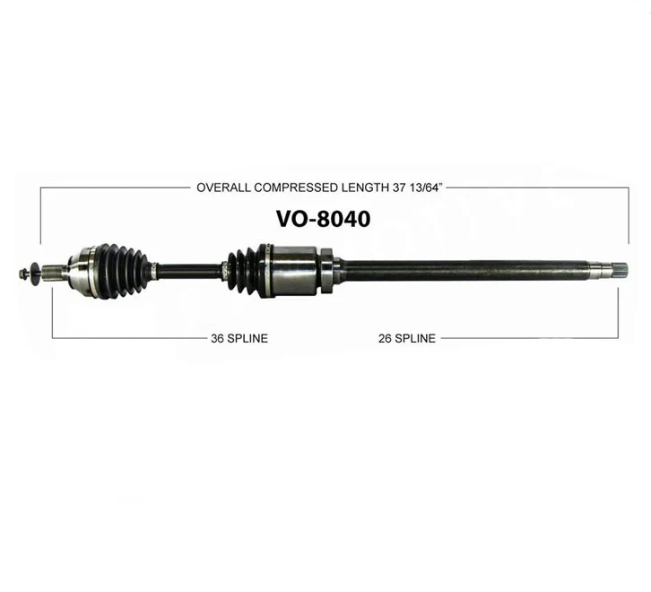 CV Drive Axle Shaft Fits 08-13 C30 Volvo Front Wheel Drive Automatic P/S