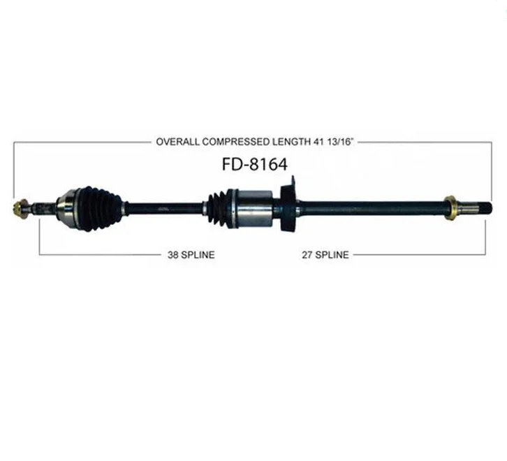 CV Drive Axle Shaft Fits 08-14 Ford Taurus Front Wheel Drive 3.5L Non Turbo