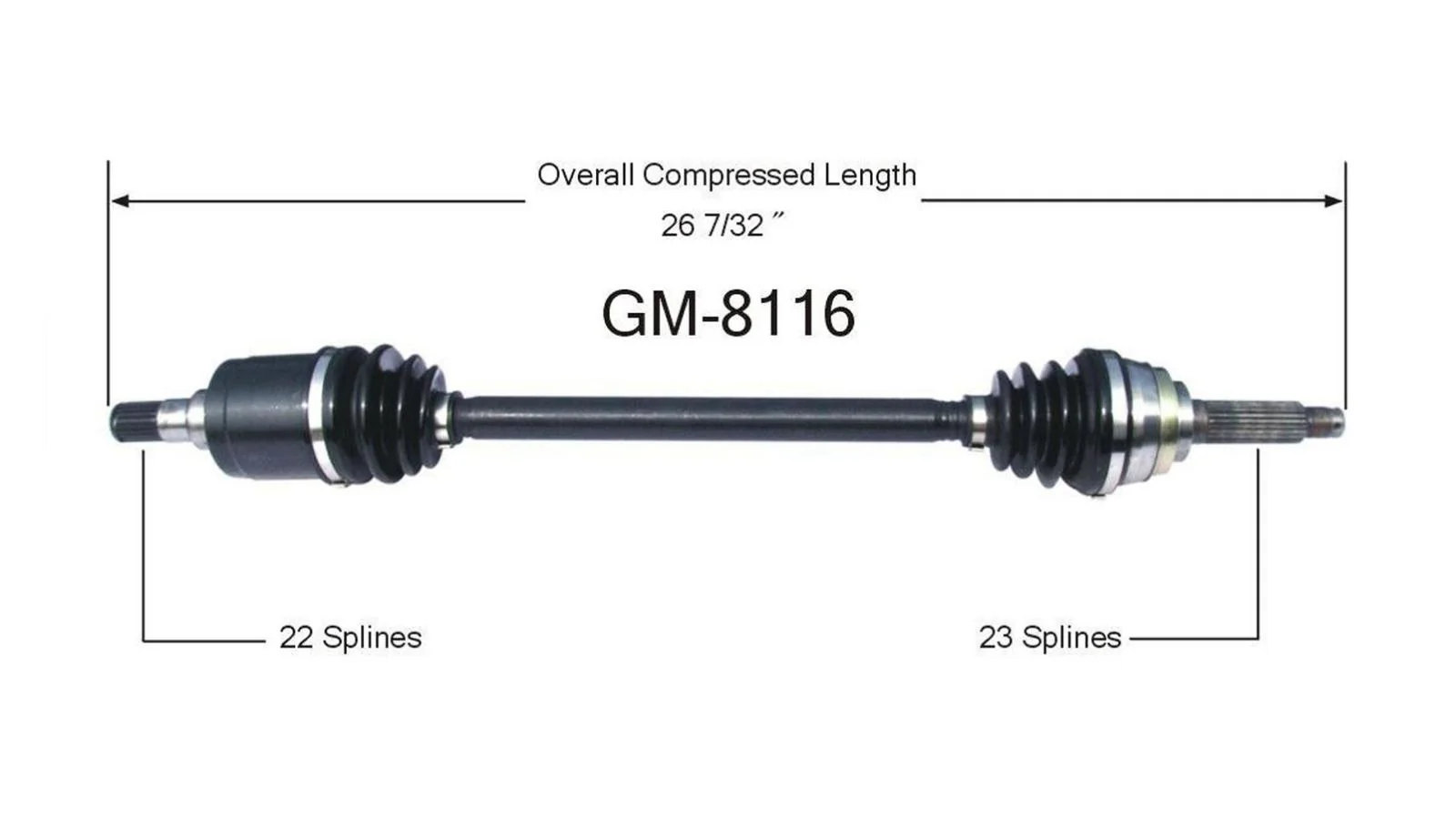 Front CV Drive Axle Shaft Fits Chevrolet Sprint 1985-88 Manual Transmission