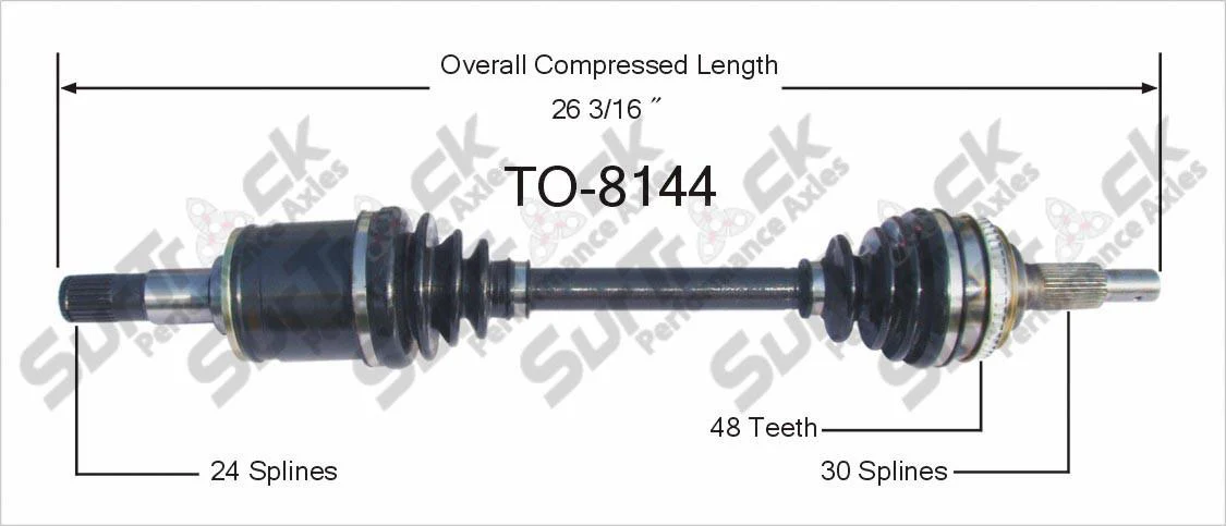 CV Drive Axle Shaft Fits For 97-01 Camry V6 With Manual Standard Transmiss