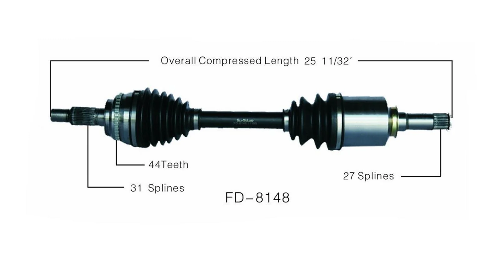 CV Drive Axle Shaft Fits Ford Edge Lincoln MKX [AWD & FWD] 2007-14 Front D