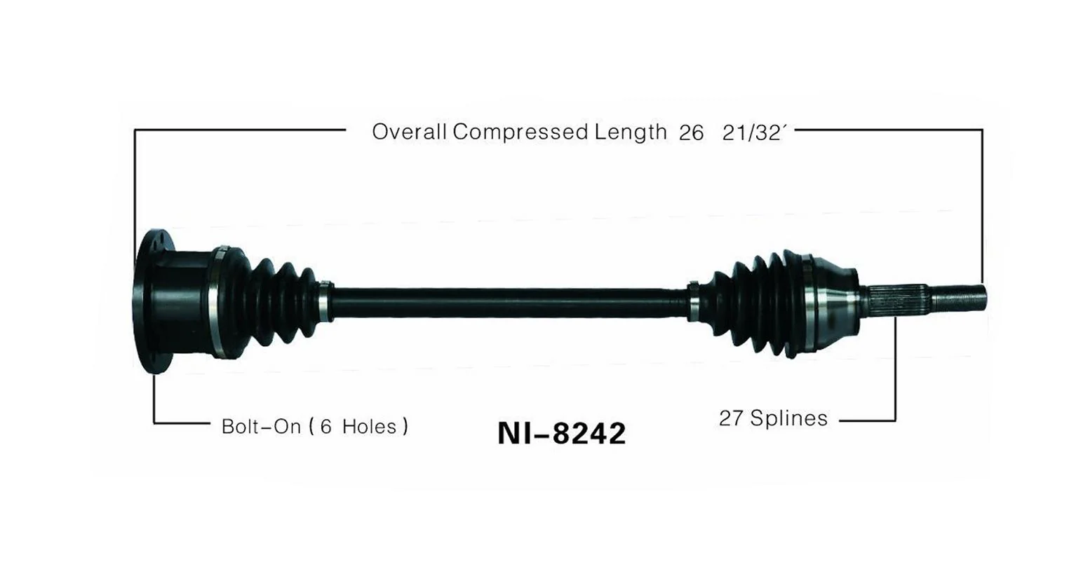 CV Drive Axle Shaft Fits Infiniti FX Series 4.5L 2003-08 Front D