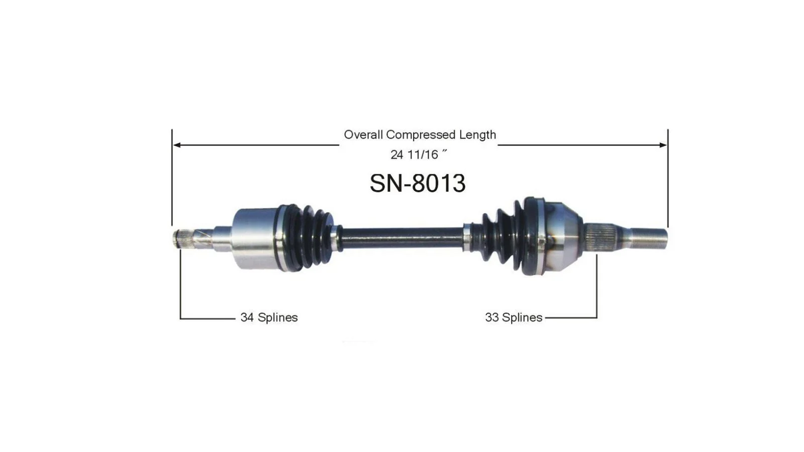 CV Drive Axle Shaft Fits Saturn Vue 2002-05 Front Drive side