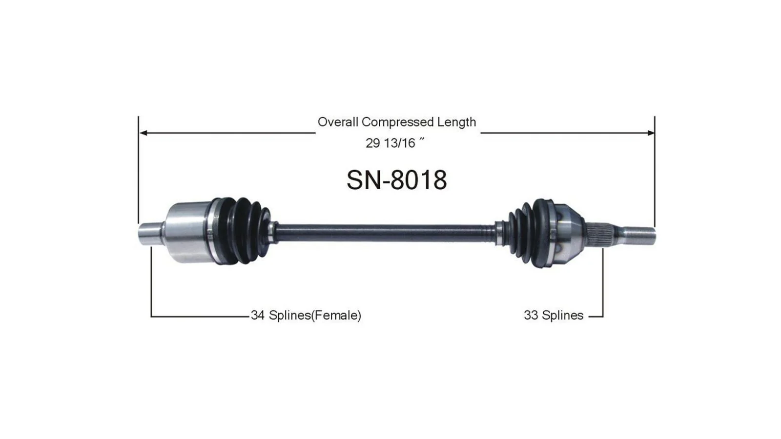 CV Drive Axle Shaft Fits Saturn Vue 2002-05 Front Passenger Side