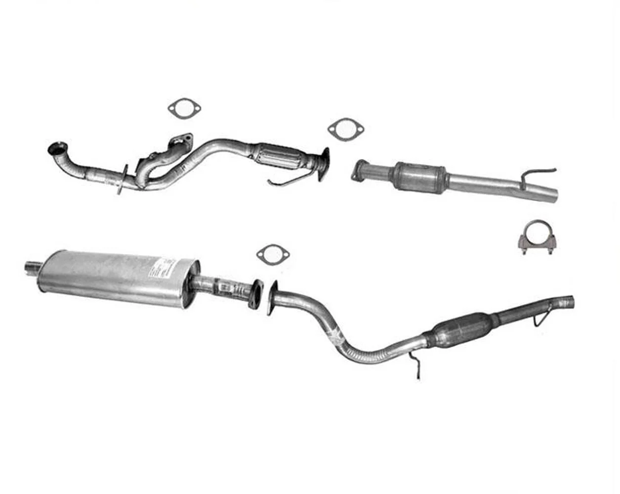 Exhaust Flex Pipe Coverter Muffler Tail Pipe for Ford Escape 3.0L 2005-2006 - Image 2
