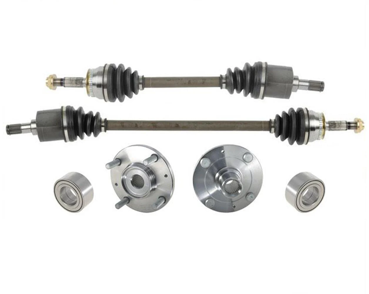 CV Drive Axle Shafts Hubs & Bearings for Hyundai Elantra 01-06 Automatic Trans