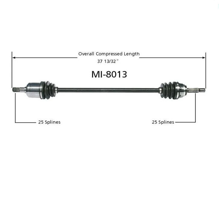 Front Cv Shaft Left Side Axle for Summit Talon Eclipse Galant Colt Laser