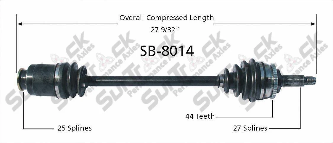 Front L or R CV Axle Shaft SB-8014 fits for Subaru Impreza WRX Turbo 02-04