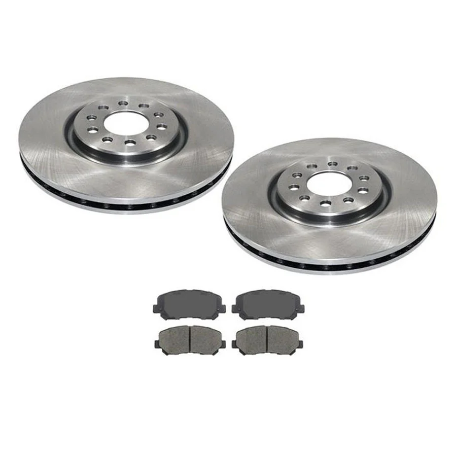 Front Pads & Rotors for Chrysler 200 With Larger 330MM 13 Inch Rotors 2015-2017