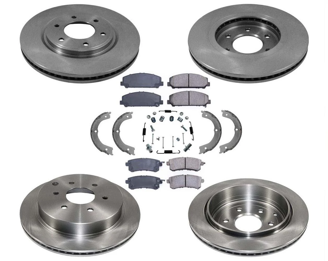 FRONT & REAR Brake Disc Rotors Ceramic Pads 2014-2024 for Infiniti QX80 8Pc