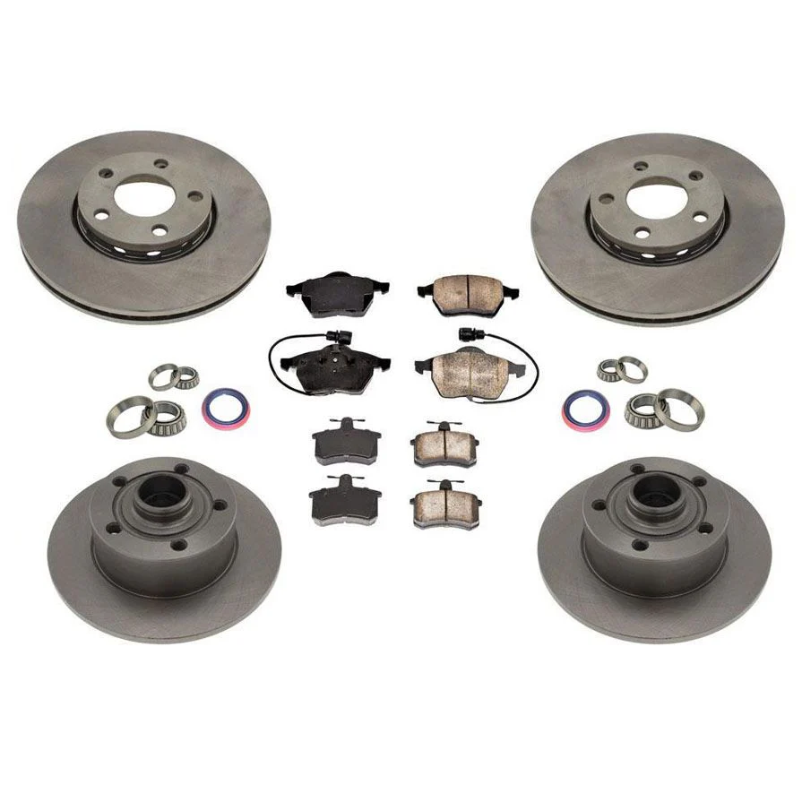 Front Rear Rotors Brake Pads Rear Seals Front Wheel Drive for Audi A4 1996-1999