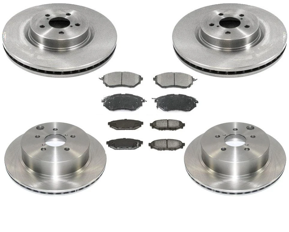 Front & Rear Rotors Ceramic Pads For Subaru Forester Turbo 2.0L 2014 2015 2017