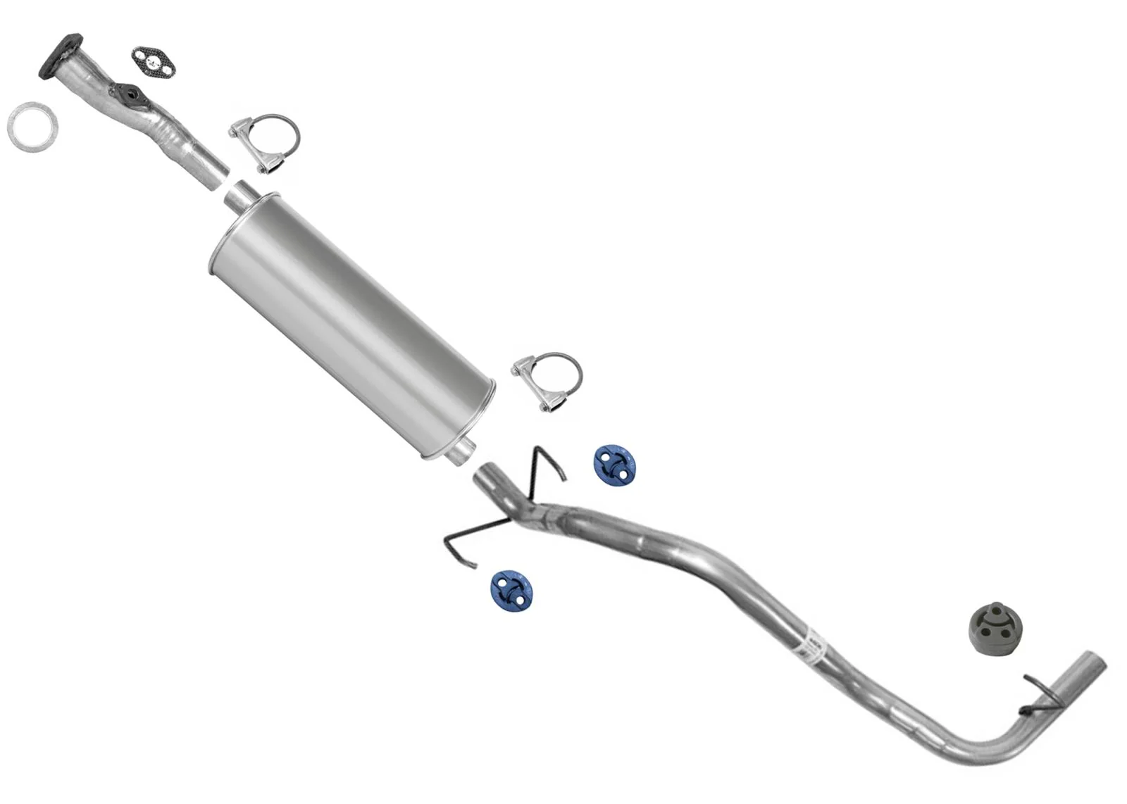 Exhaust System Fits 2001-2004 Toyota Tacoma Crew Cab 2.7L W/ 103 Inch Wheel Base