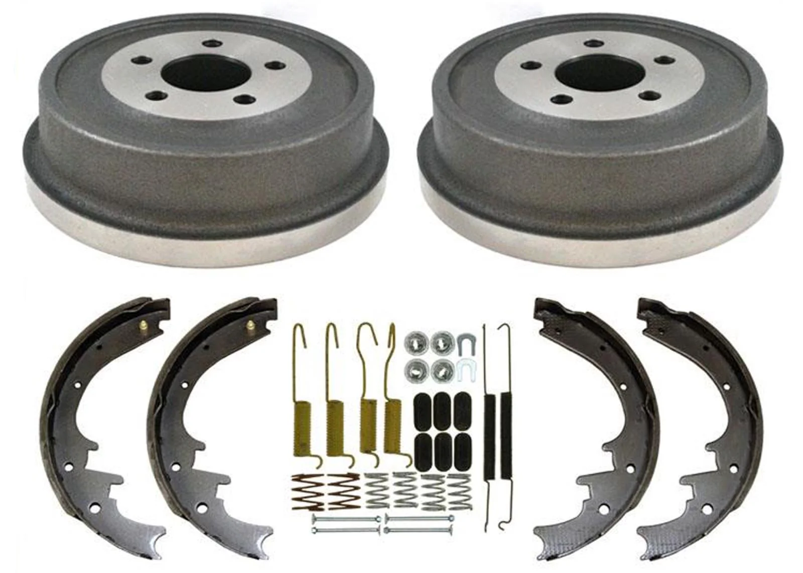 Rear Brake Drums & Brake Shoes Springs 4Pc Fits For Jeep Liberty 2002