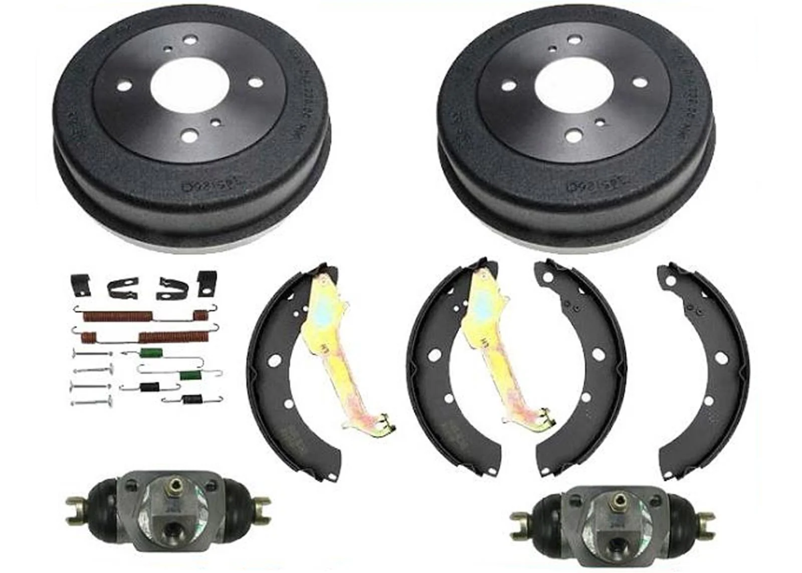 Rear Drums Brake Shoes Spring Kit Wheel Cylinder For 1999-2001 Nissan Altima