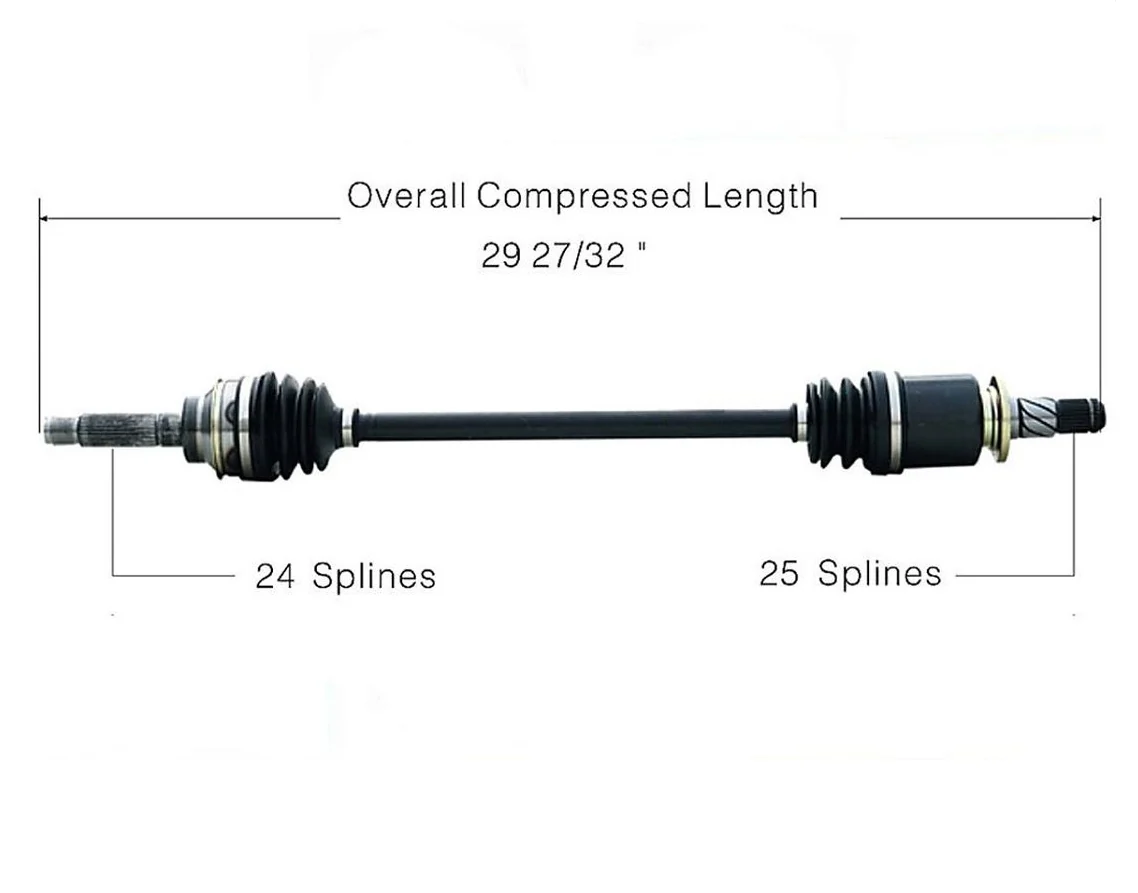 REAR LEFT CV Drive Axle Shaft Fits for Subaru Impreza Forester Legacy 95-00