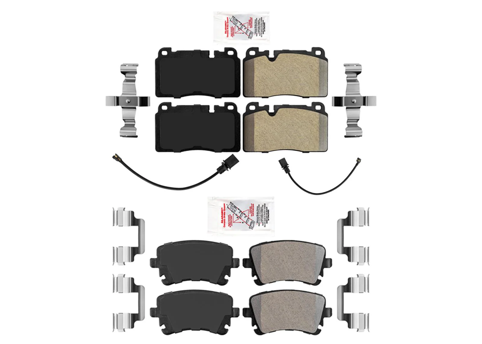 OE Style Semi Metallic Disc Brake Pads Sensor For Audi Q5 2012-2017 2.0L