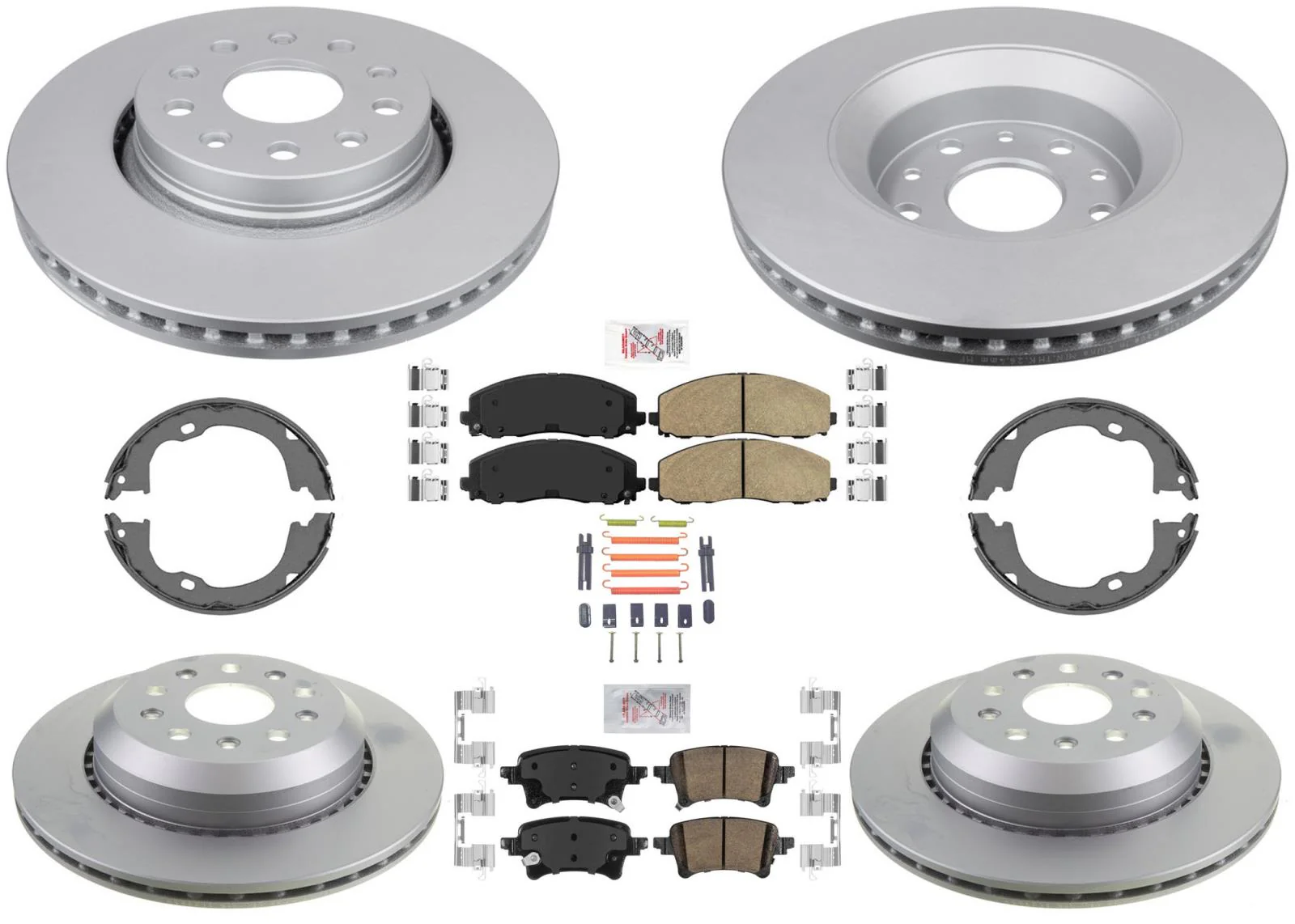 Off Road Performance Coated Rotors Brake Pads Parking for 20-23 Jeep Gladiator