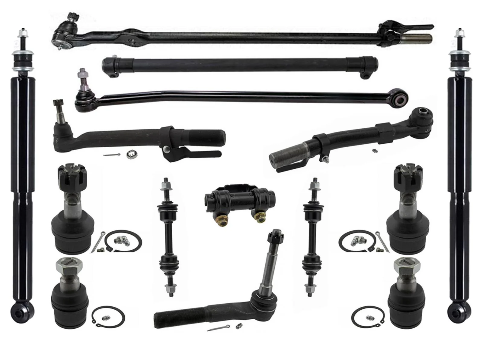 Outer Tie Rod Ends Drag Link For Ford F-250 Super Duty 2017-2024 4 Wheel Drive