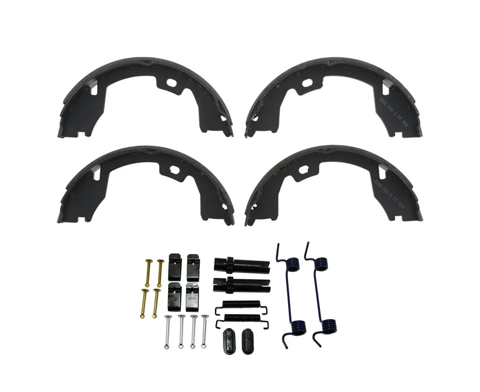 Parking Brake Shoes & Springs for 11-12 Ford F250 Super Single Rear Wheel Only