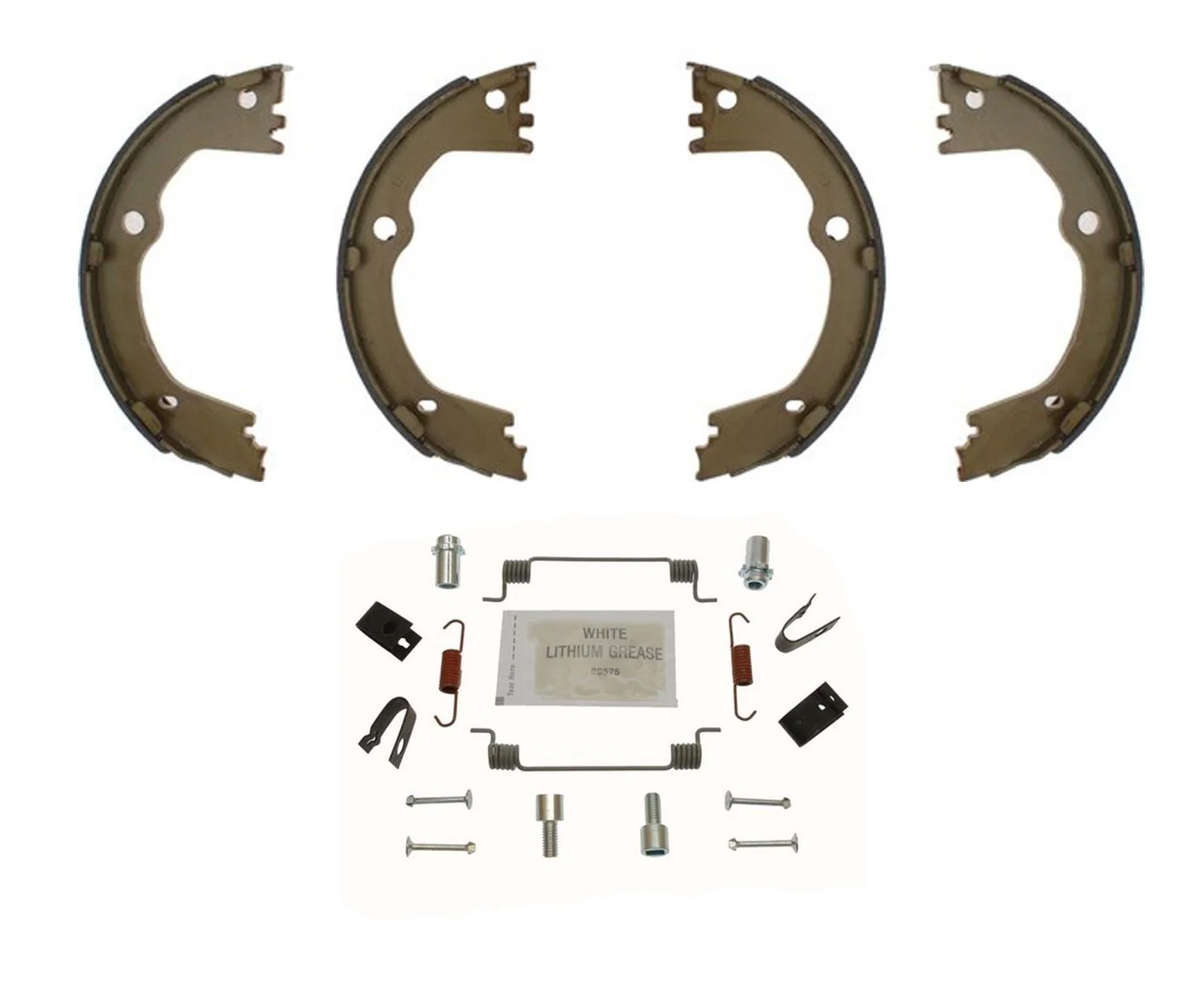 Parking-Emergency Brake Shoe Set W Springs Fits For 2013-2019 Hyundai Santa Fe