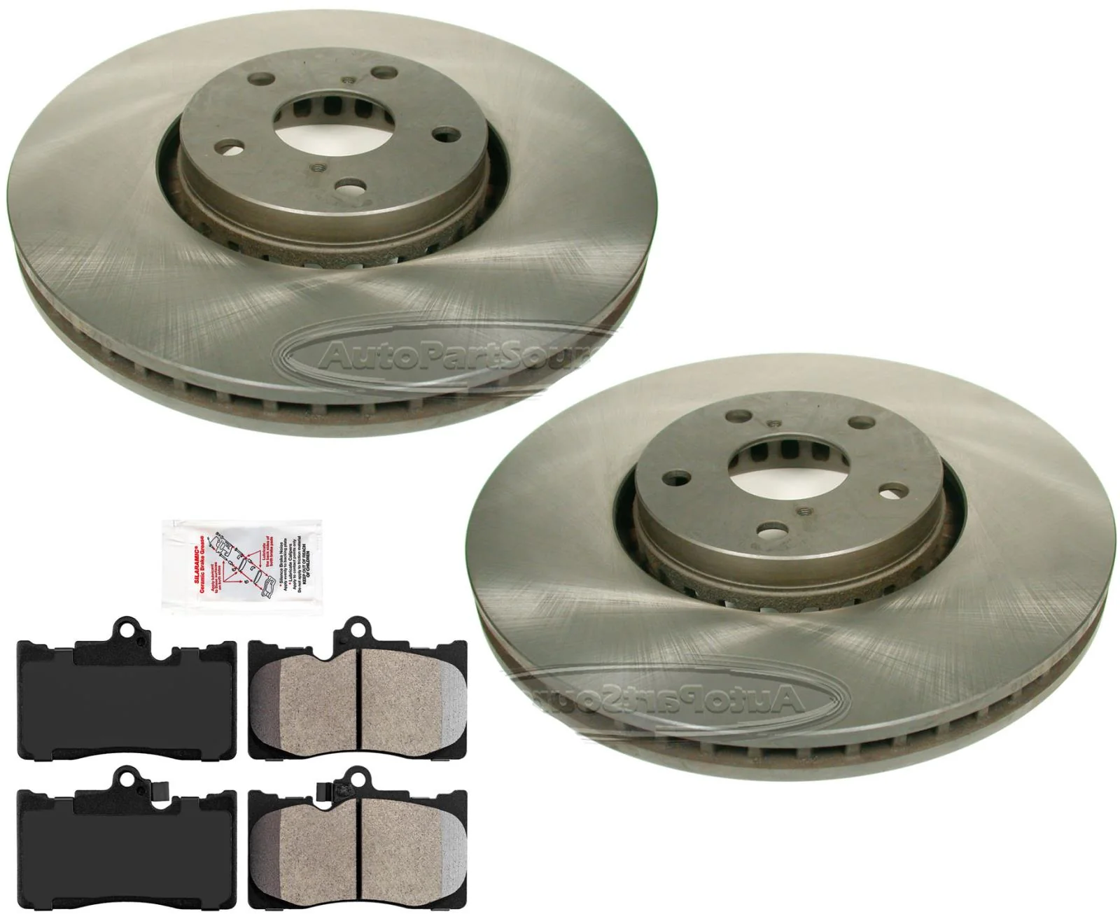 Performance Carbon Disc Brake Rotors & Pads For Lexus IS350 21-23 Rear Wheel Dr