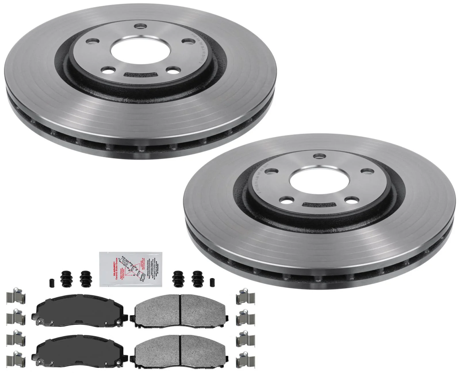 Performance Front Disc Brake Rotors & Pads For Pacifica 17-24 Front Wheel Drive