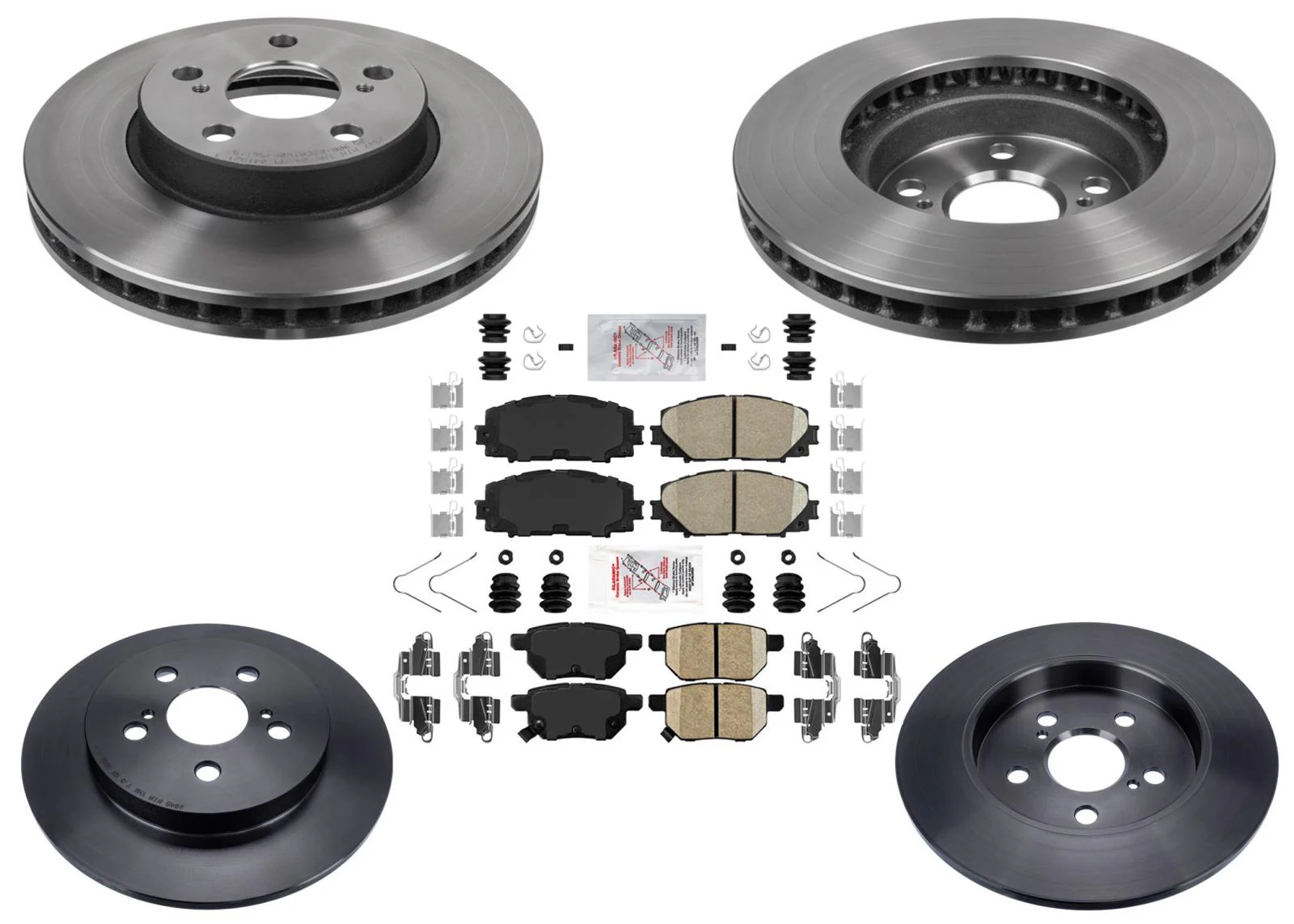 Performance Disc Brake Rotors Brake Pads for Toyota Prius 2010 2012 2013 2015