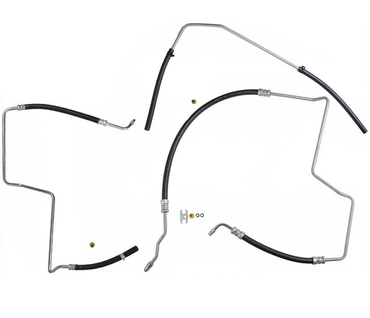 Power Steering Pressure Return Hose For 02-09 Trailblazer 4.2L Easy Install 3Pc