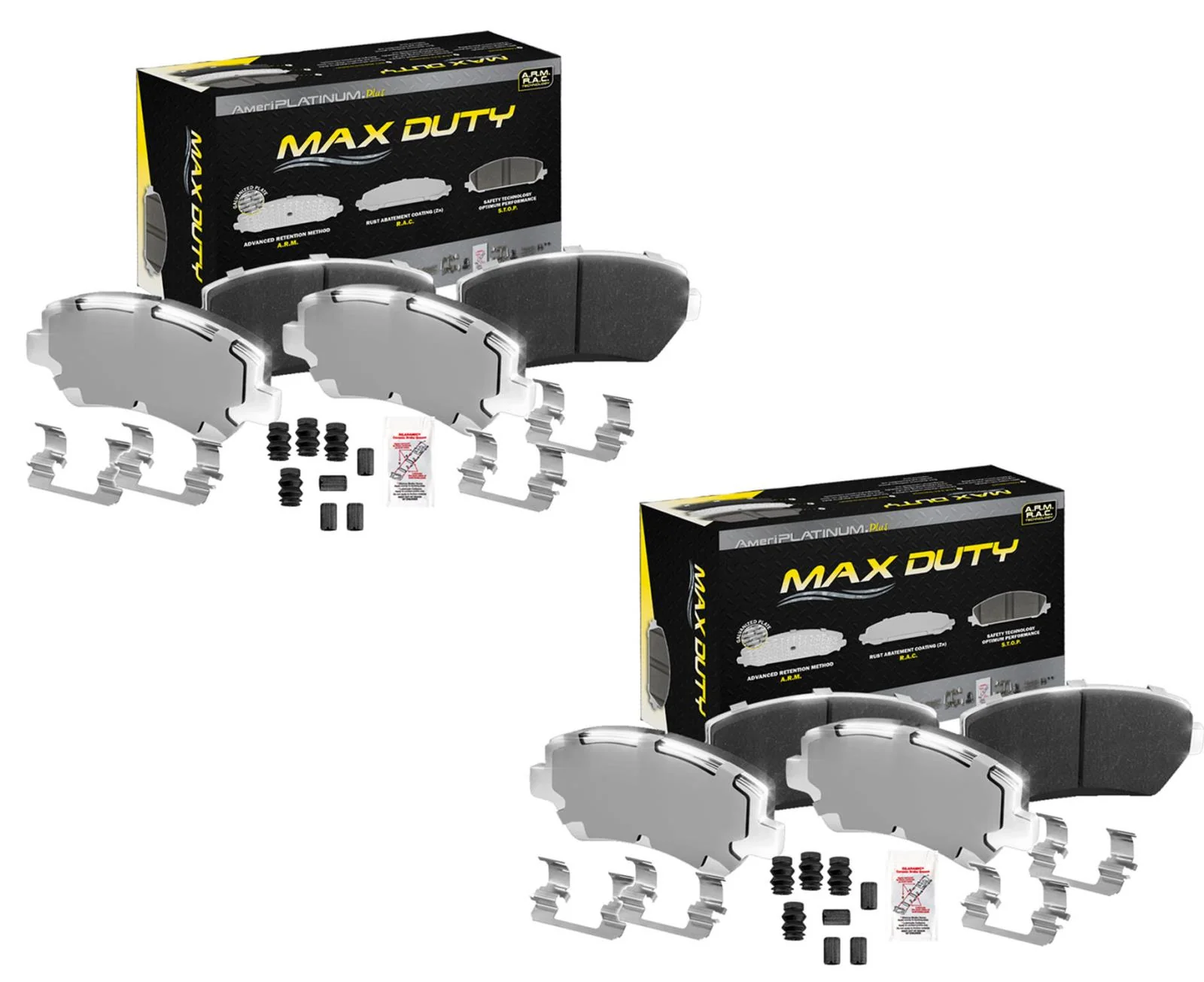 Promaster Brakes Front & Rear HD Disc Brake Pads For Ram Promaster 1500 2014-21