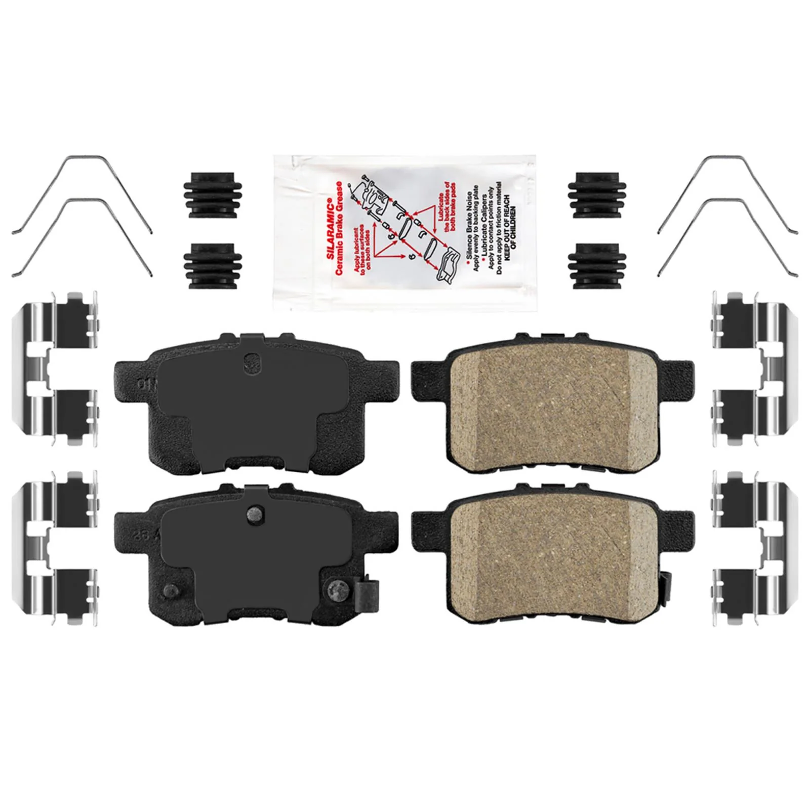 R Improved Coated Disc Brake Rotors Brake Pad For Honda Accord Touring 16-17 3.5 - Image 3