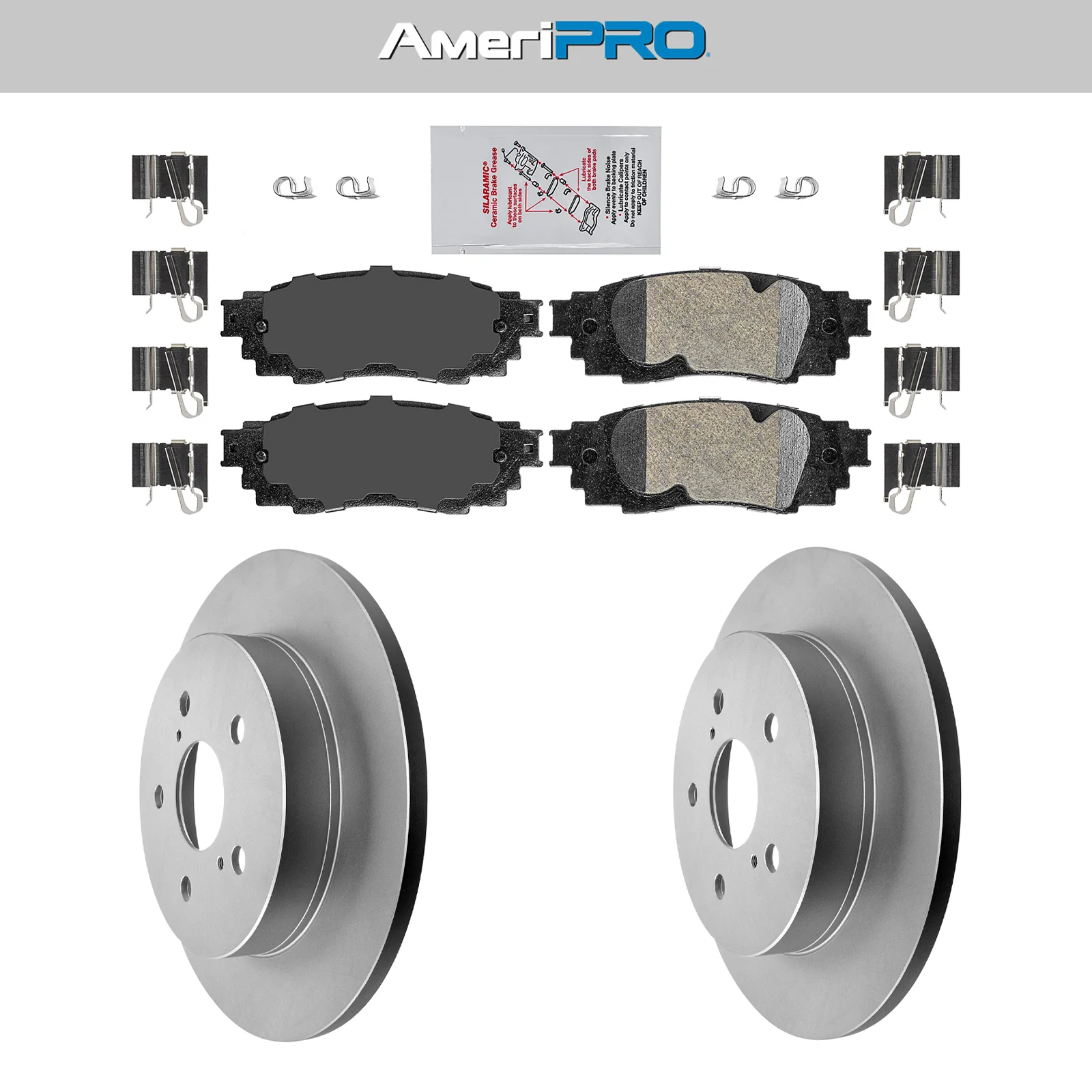 Rav4 Rear Ceramic Pads Coated Rotors FOR 2018-2021 RAV4 C-HR VENZA ES300H ES350