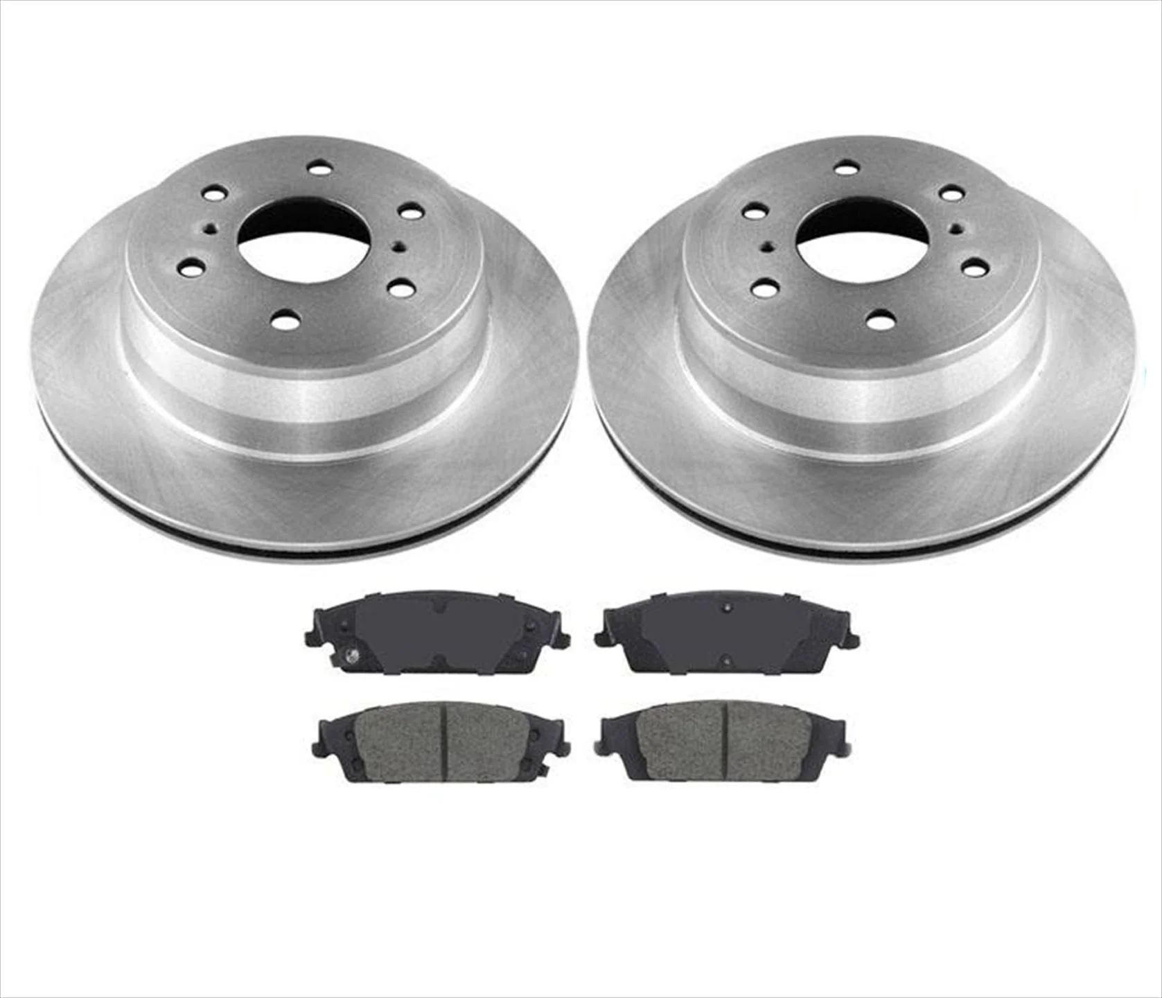 Rear Brake Rotors & Ceramic Pads for Chevrolet Tahoe Yukon 2015-2020