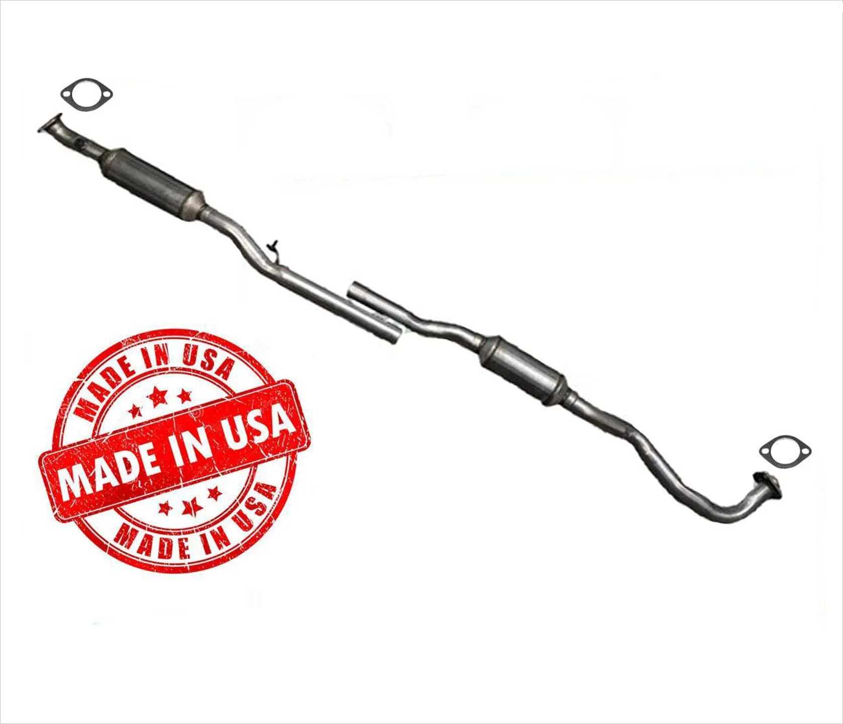 Rear Catalytic Converter with Resonator for 2008-2009 Mitsubishi Outlander 2.4L