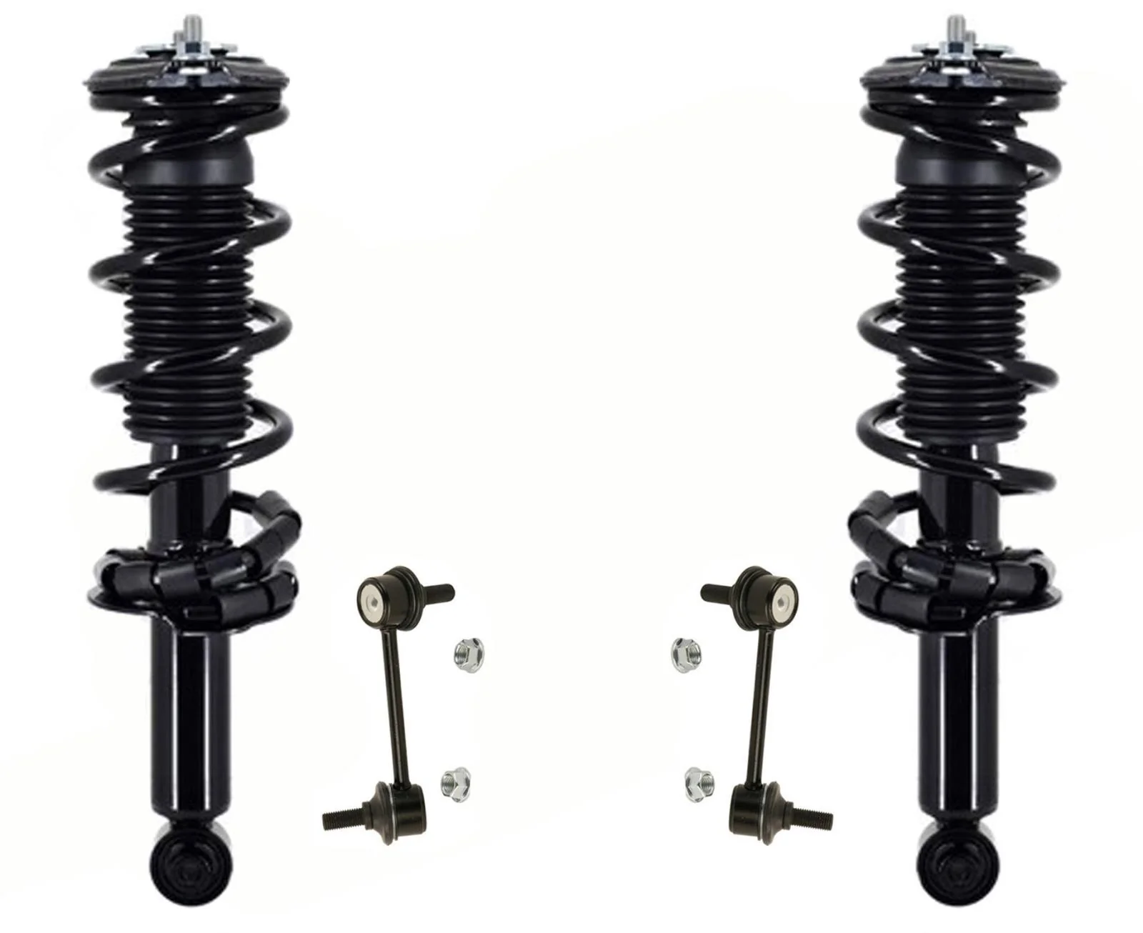 Rear Complete Struts and Sway Bar Links For Subaru Impreza 2017-2019