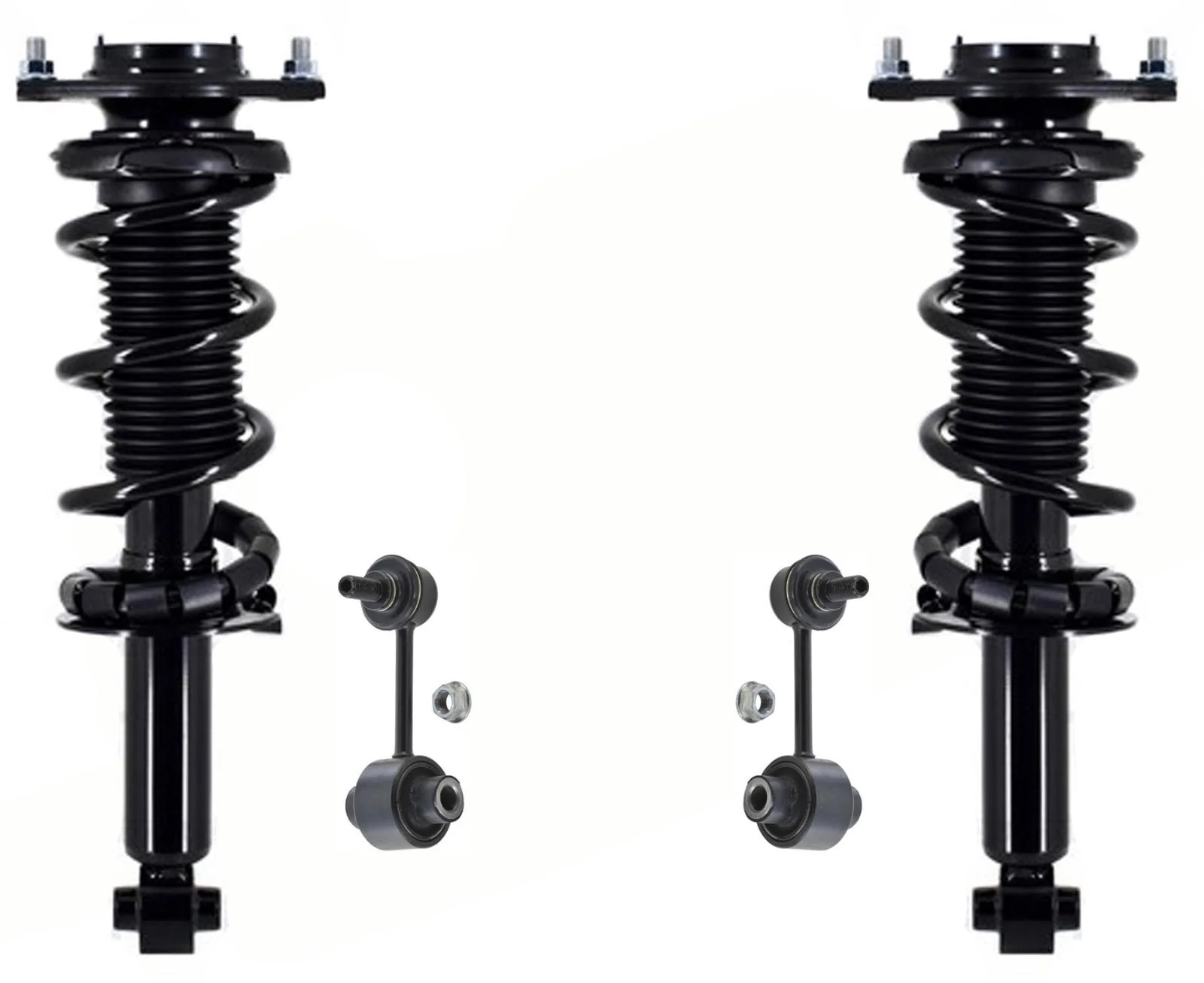 Rear Complete Struts Assembly & Sway Bar Links For Subaru WRX 2018-2019