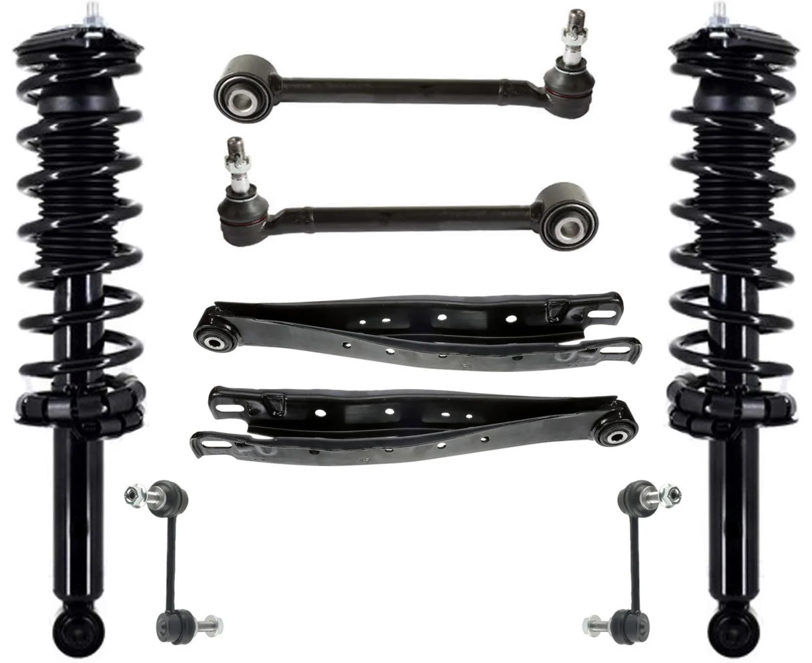 Rear Complete Struts Control Arms Sway Bar Links For Subaru Crosstrek 2018-2020