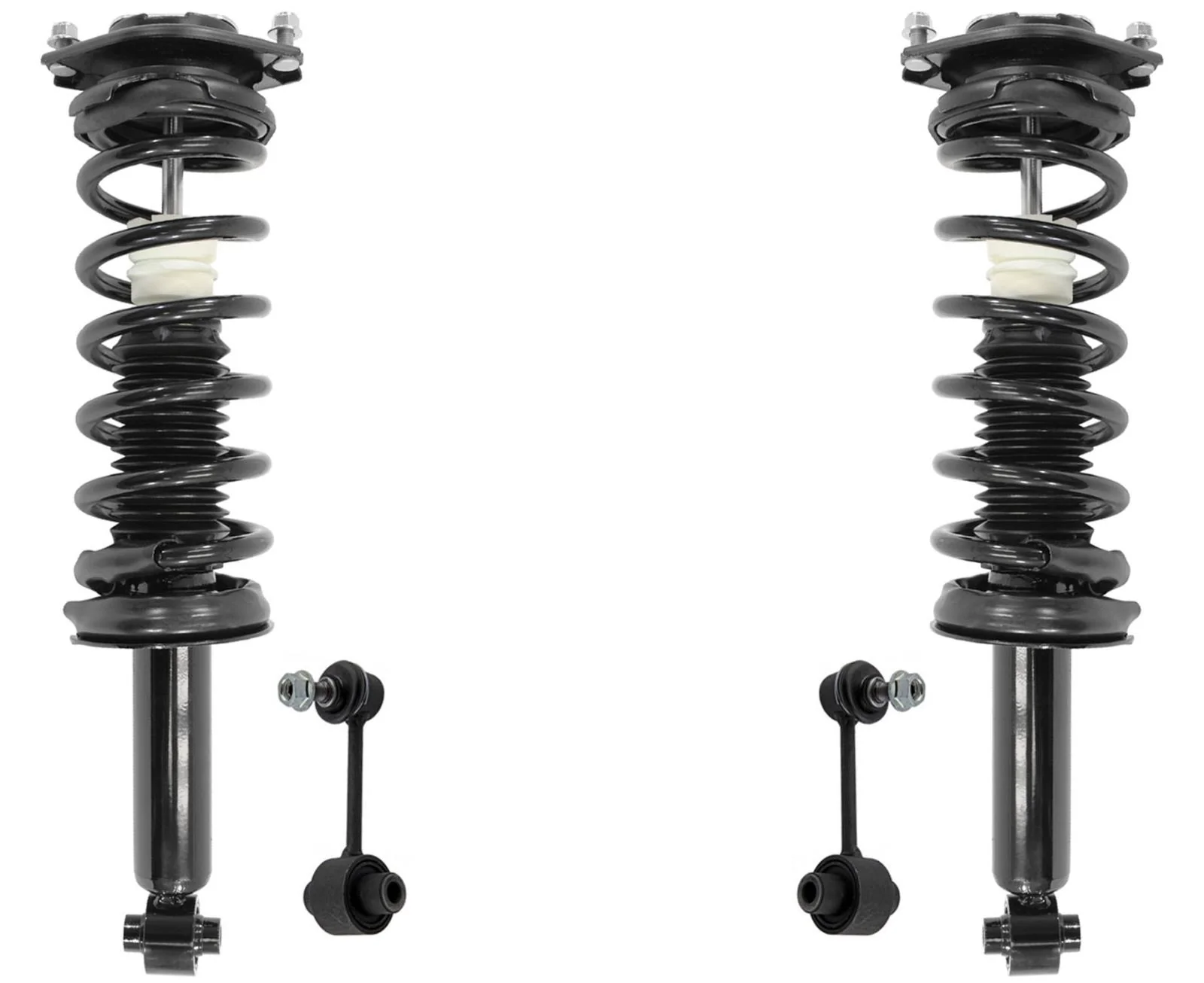 Rear Complete Struts W/ Coil Spring Assembly & Links For Subaru Forester 14-16