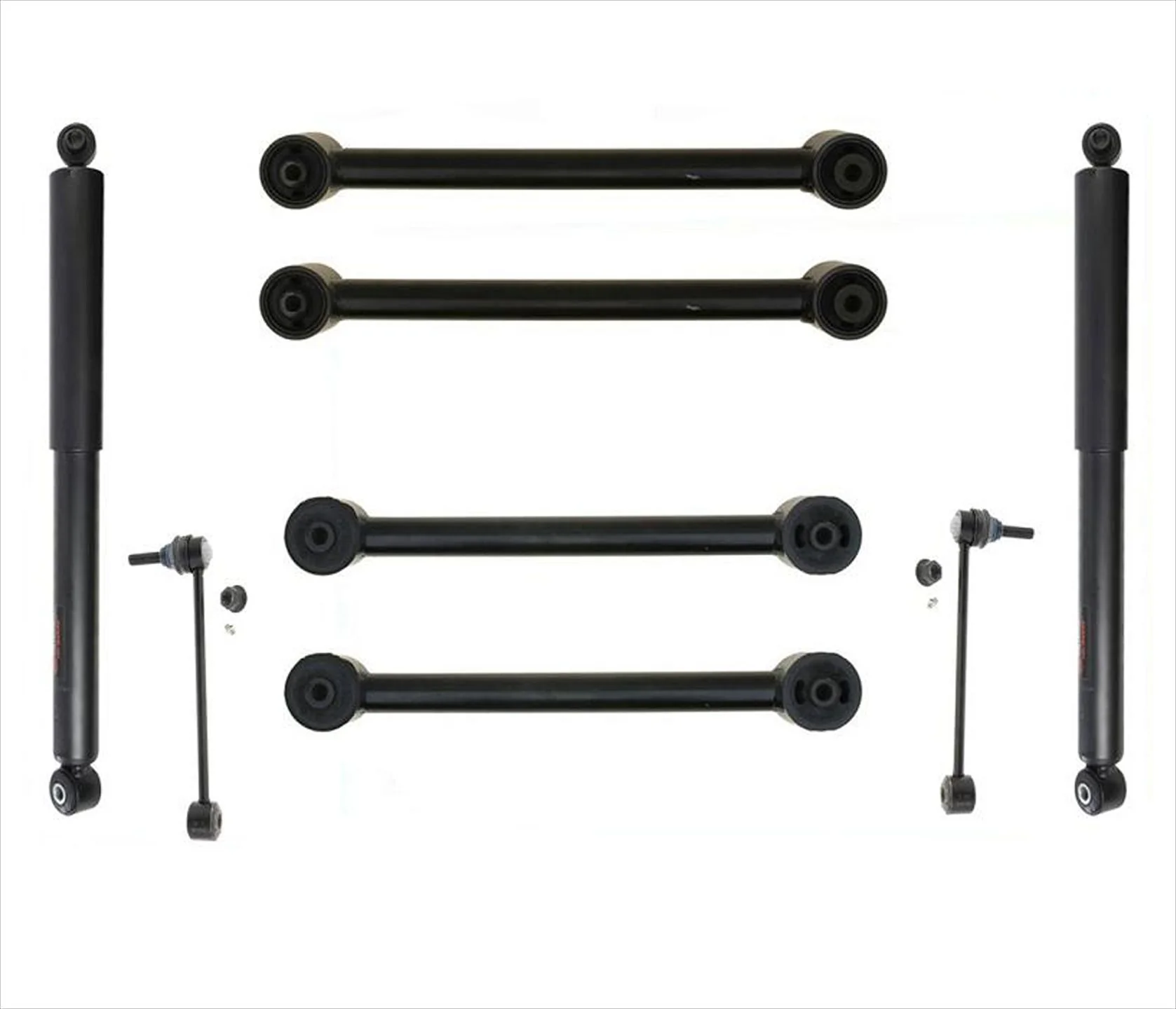 Rear Control Arms with Bushings Sway Links Rear Shocks For Jeep Commander 06-10