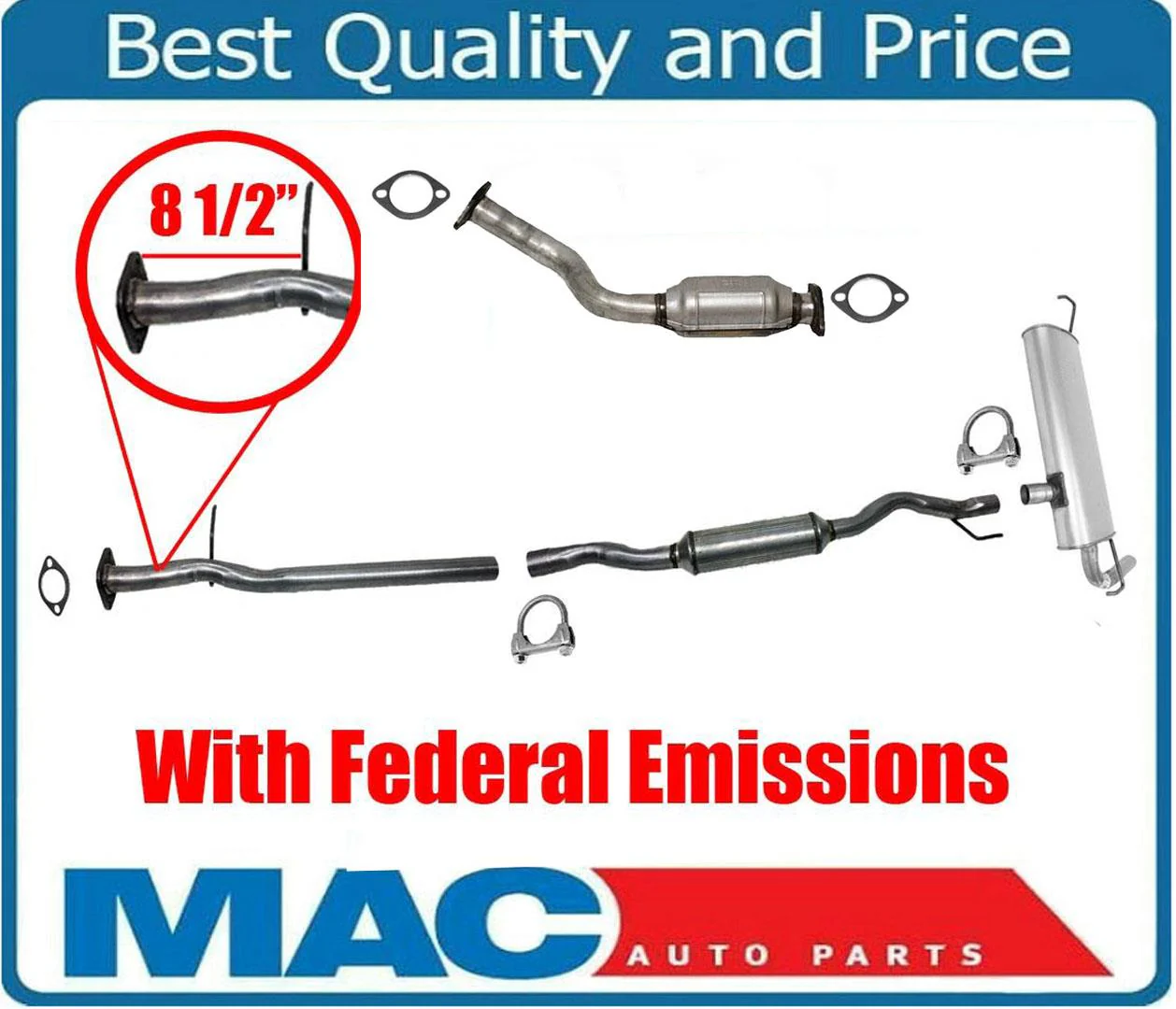Rear Converter Rear Muffler For 08-13 Nissan Rogue 2.5L FEDERAL EMISSIONS ONLY - Image 8