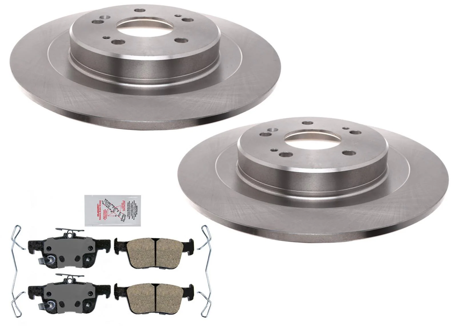 Rear Disc Brake Rotors Ameri Pro Ceramic Pads For 2021 2022 2023 Acura TLX