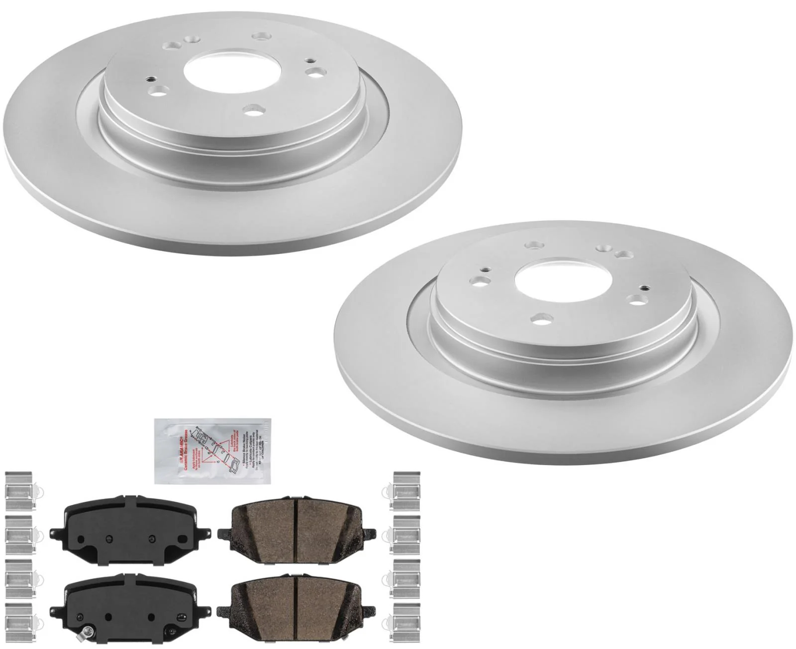 Rear Disc Brake Rotors Ceramic Disc Brake Pads for 2023 2024 Honda Pilot