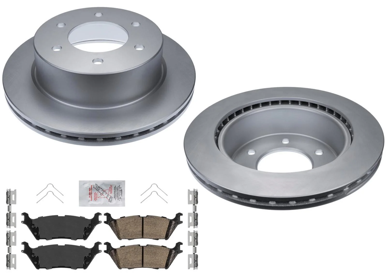 Rear GEO Coated Brake Disc Rotors Brake Pad Set for Ford Raptor 2022 2023 2024