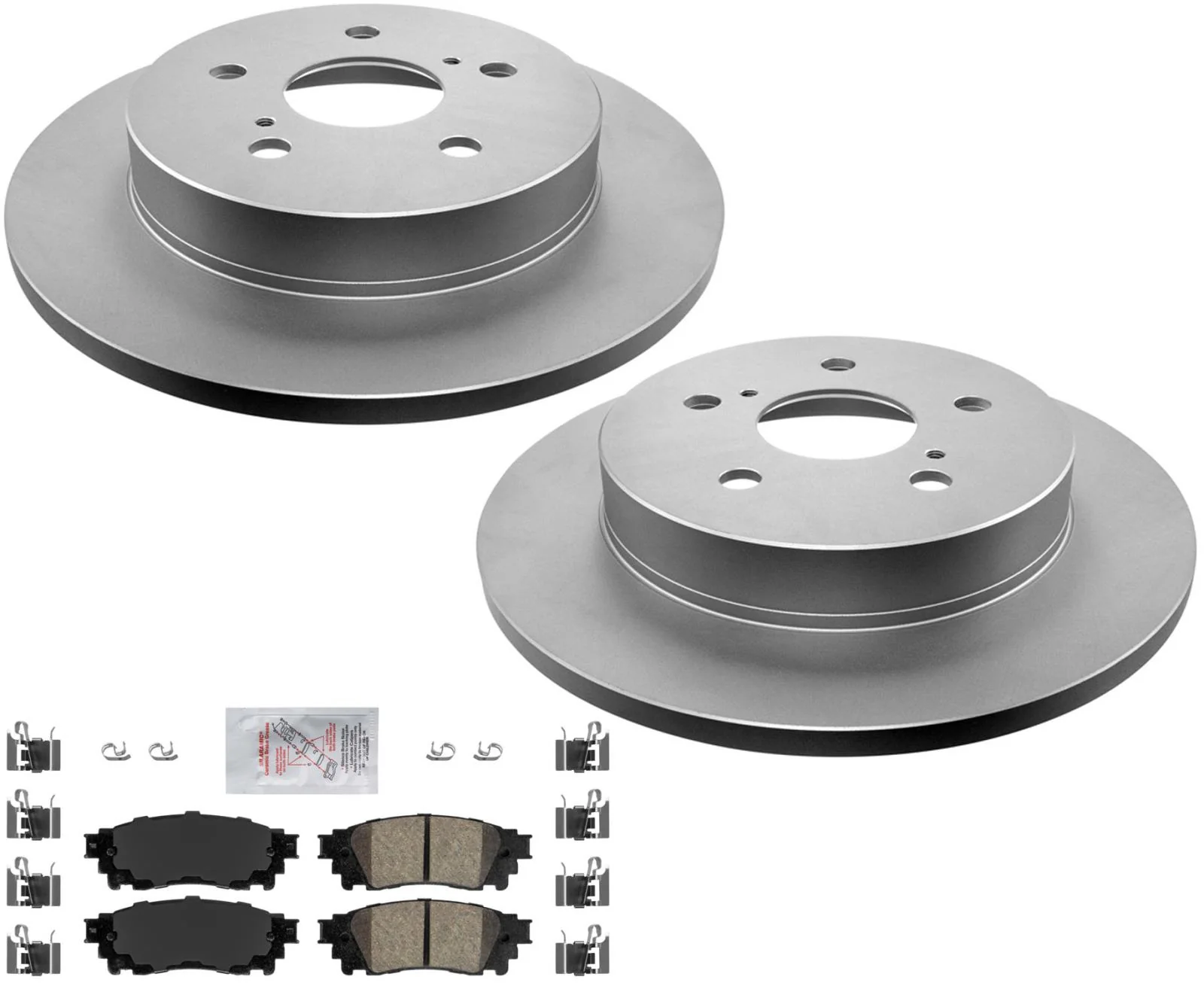 Rear GEO Coated Disc Brake Rotors Ceramic Brake Pads For Lexus UX250h 2019-2023