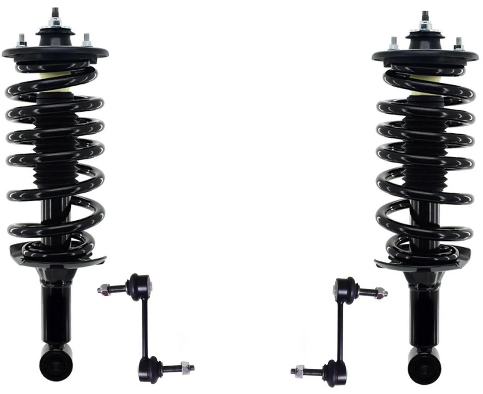 Rear Left & Right Complete Struts Assembly & Links For Land Rover LR4 2010-2016